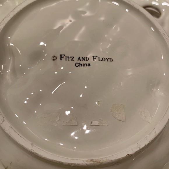 RETIRED FITZ & FLOYD AUTUMN BOUNTY SERVING BOWL. - Picture 6 of 12